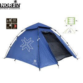 Палатка кемпинговая трёхместная Norfin Nivala Blackout 3